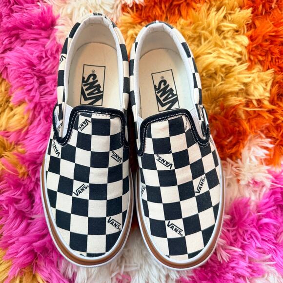 Vans Shoes - VANS Era Stacked Checkerboard Platform Slip On Shoes NWOT 6.5